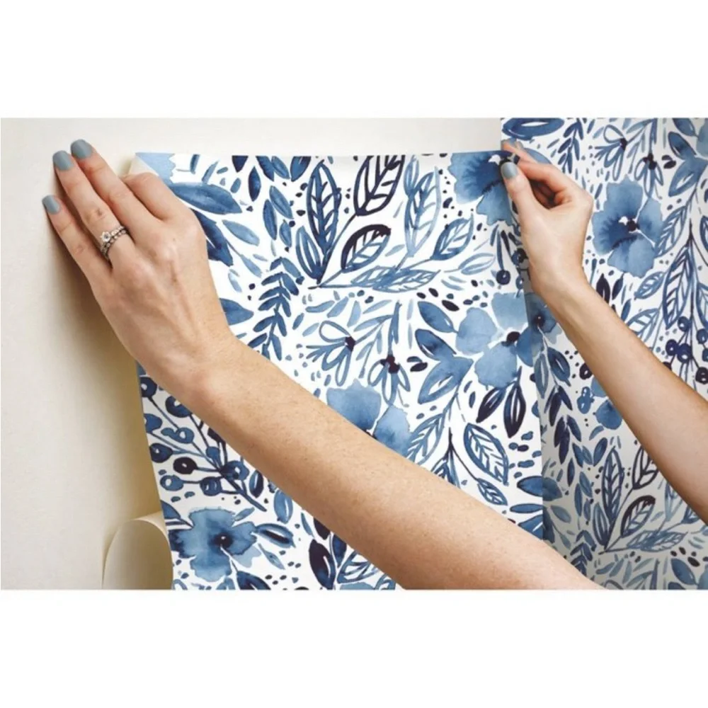 Roommates Clara Jean April Showers Peel And Stick Wallpaper